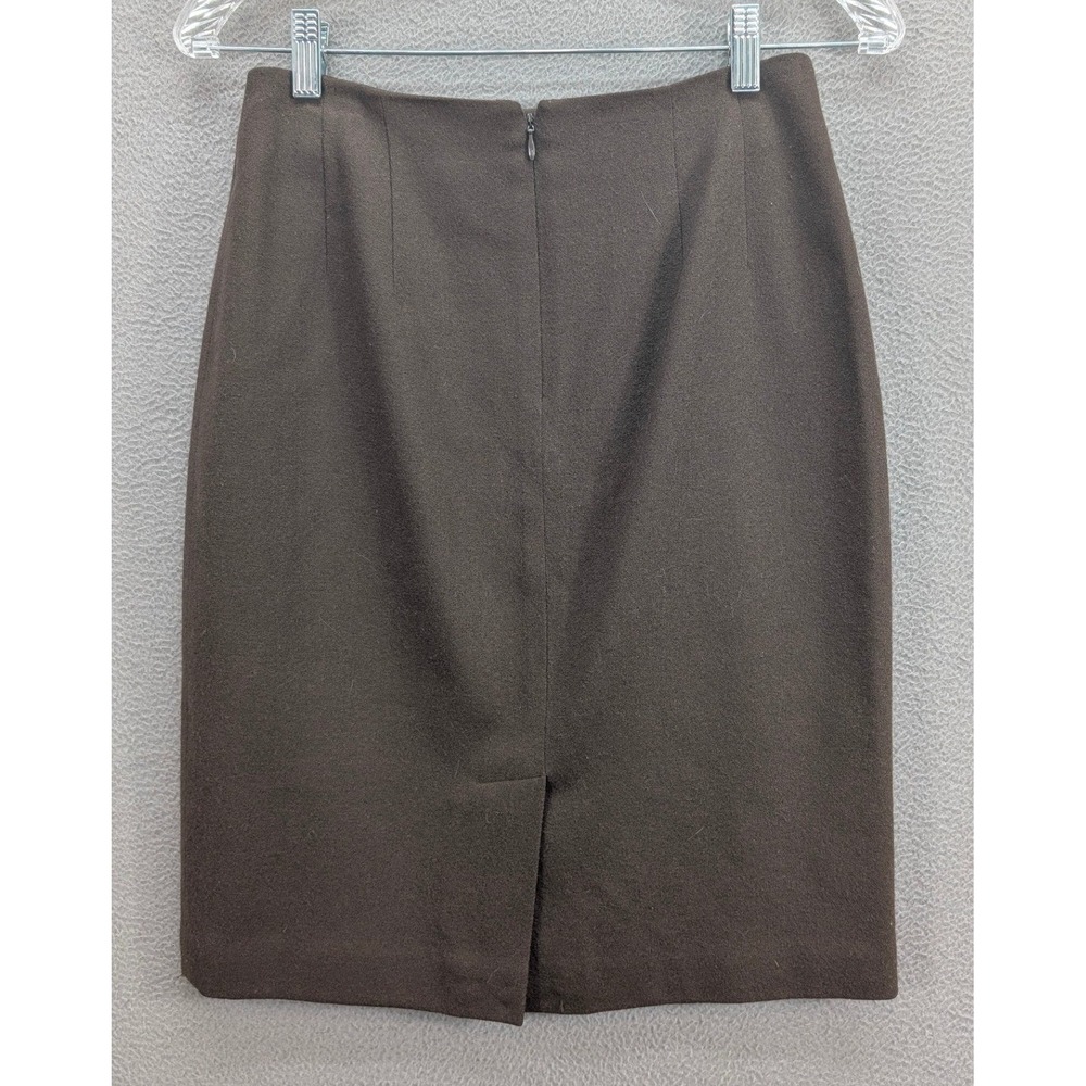 Linda Allard Ellen Tracy 100% Pure Wool Skirt Size 4 Pencil Office Career Korea - Picture 5 of 10